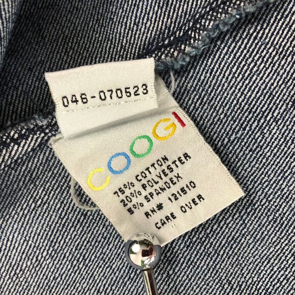 Coogi Denim Jacket Teen Youth Catch The Buzz Bumblebee Red Yellow Size XL - Picture 9 of 12